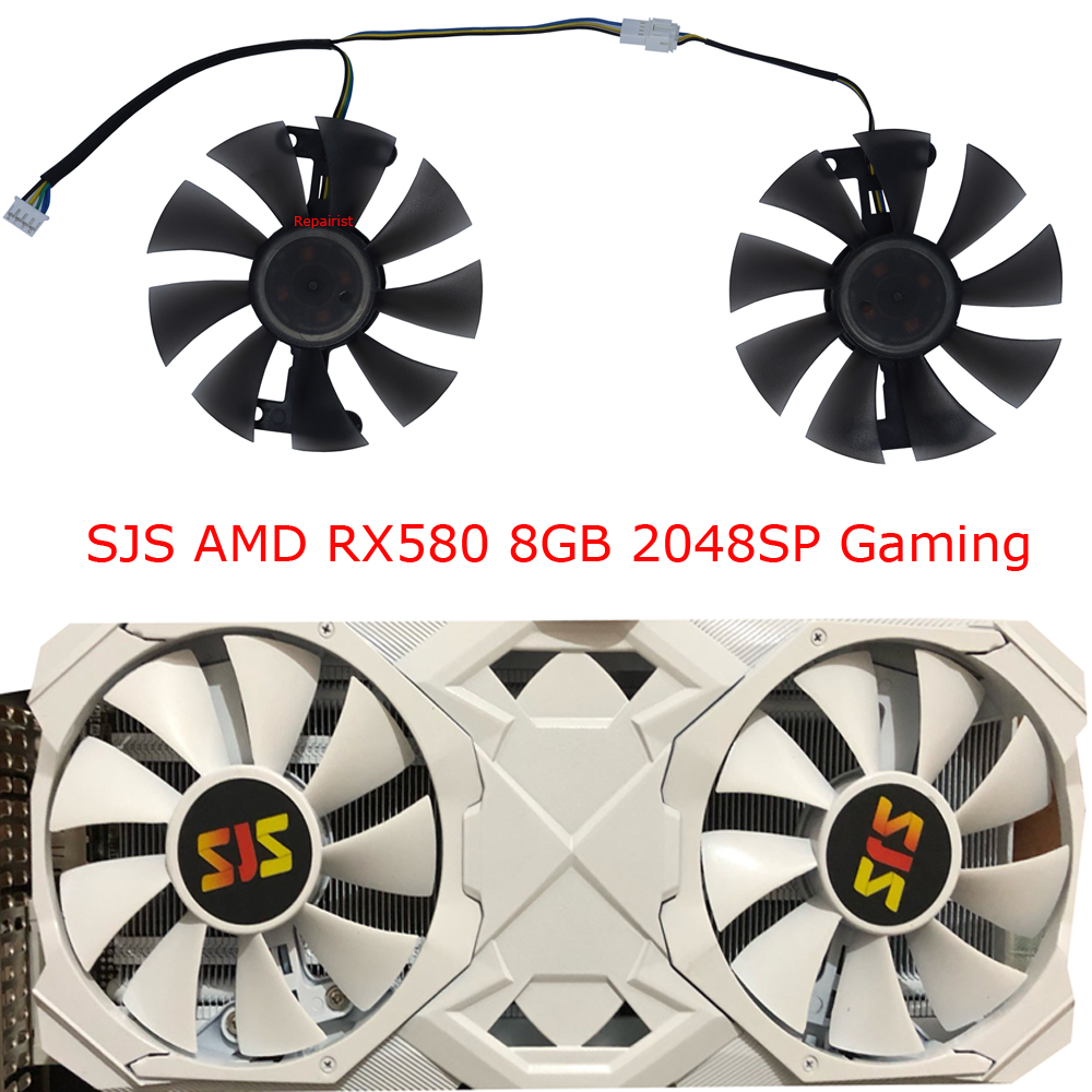 Rx 580 8Gb 2048Sp Gpu - 2 Stks/set, Videokaarten Ventilator, Fl801512vb, Gpu