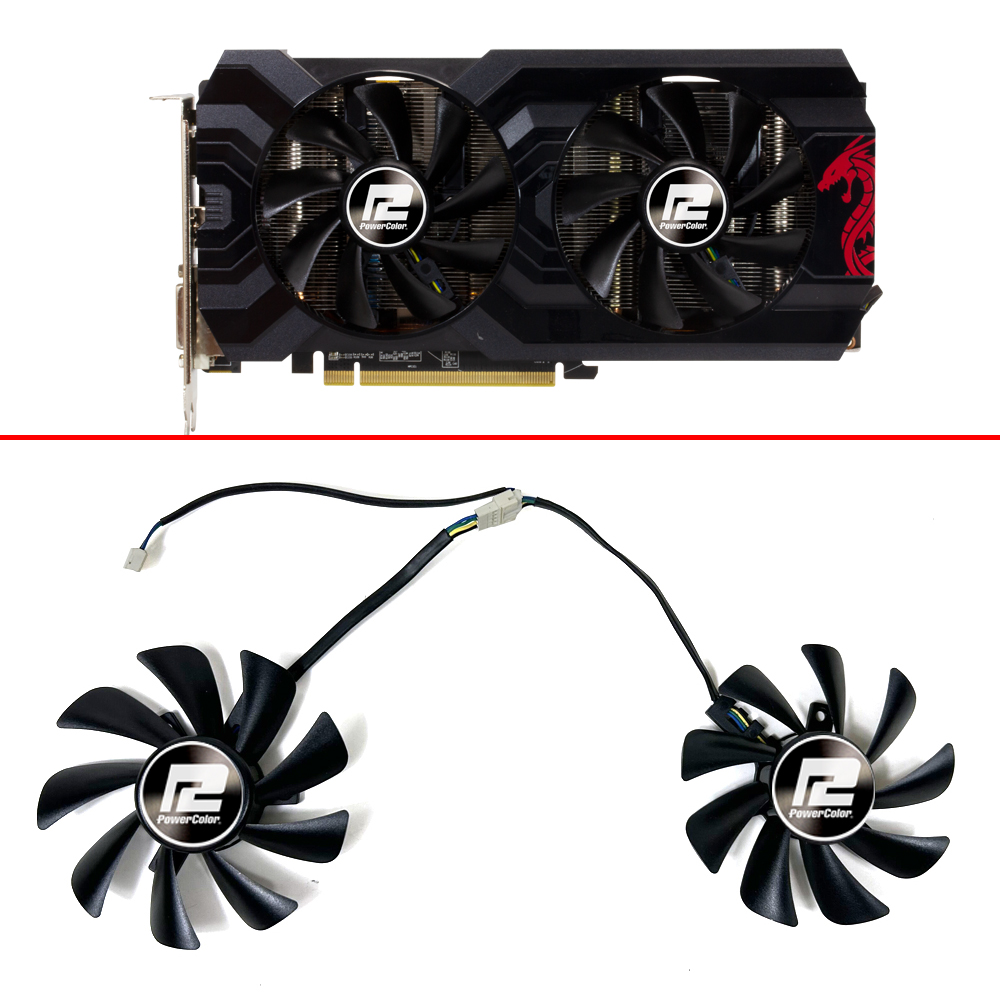 Rx 580 8Gb 2048Sp Gpu - Nieuwe Koelventilator 85Mm T129215su 4pin Rx480