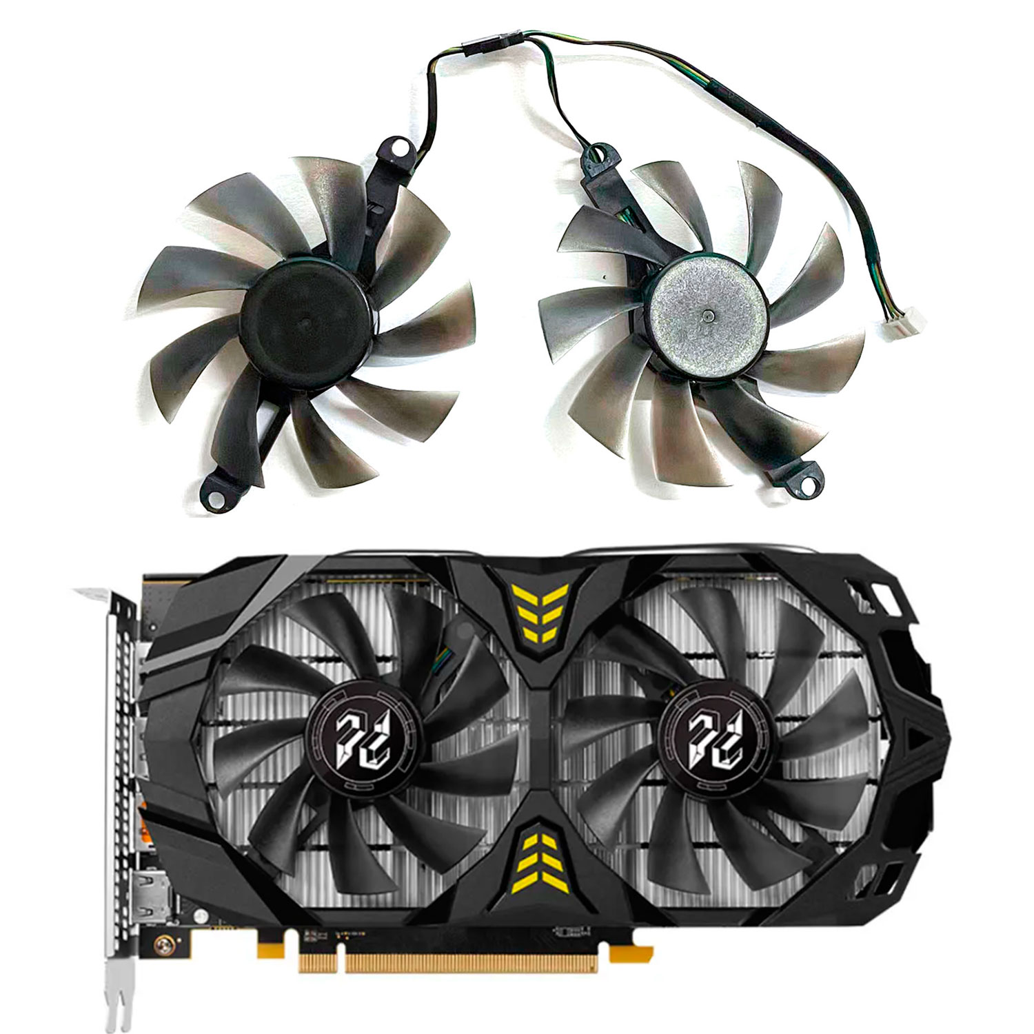 Rx 580 8Gb 2048Sp Gpu - Nieuwe GPU fan 4PIN 85MM 75MM