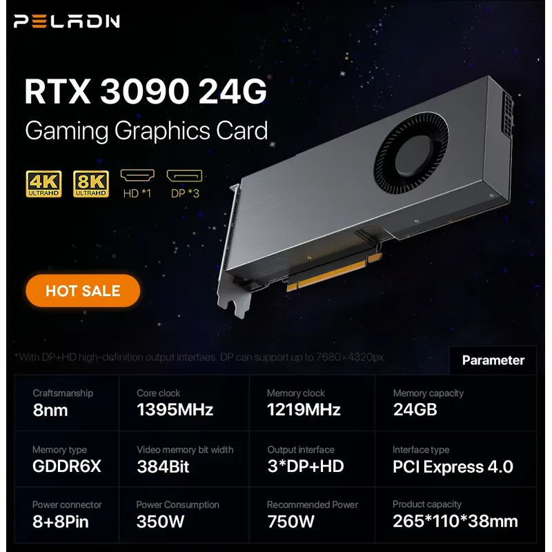 Hete Aanbieding Lage Prijs AI  - Rtx 3090 24Gb Graphics Card recensie en prijs