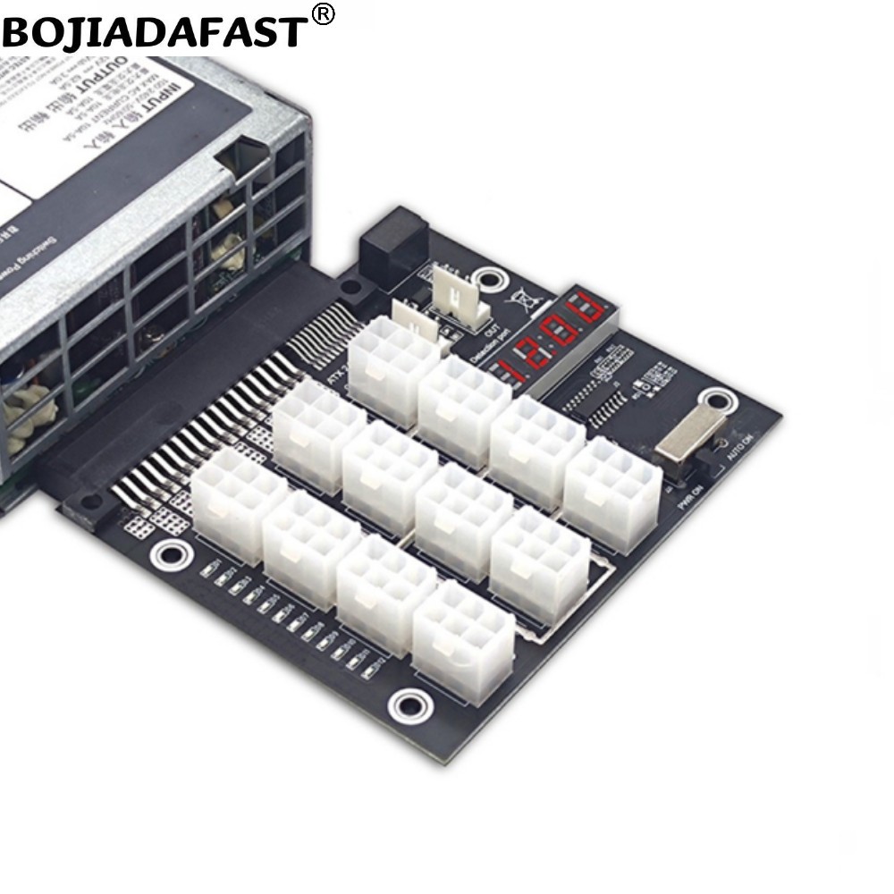 12 * PCI-E 6Pin Connector Brea - 2400W Server Psu Breakout Board recensie en prijs
