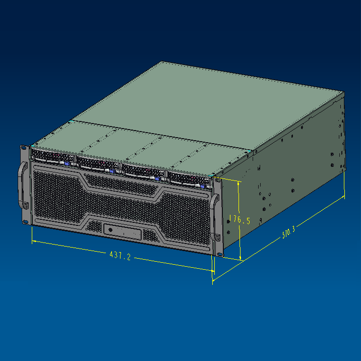 Rack 4U 4 bays Hotswap Serverb - 8 Gpu 4U Server Chassis recensie en prijs