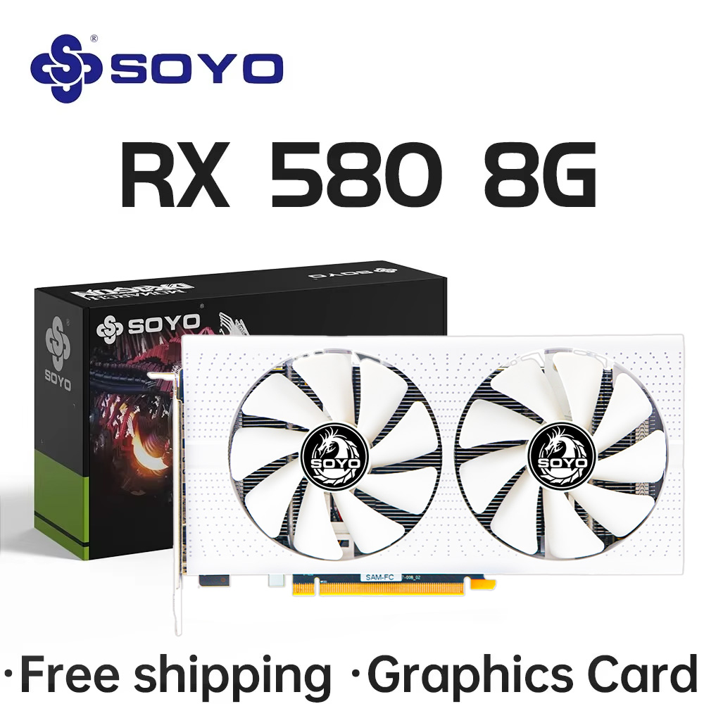 SOYO AMD Radeon RX580 8GB Graf - Rx 580 8Gb 2048Sp Gpu recensie en prijs