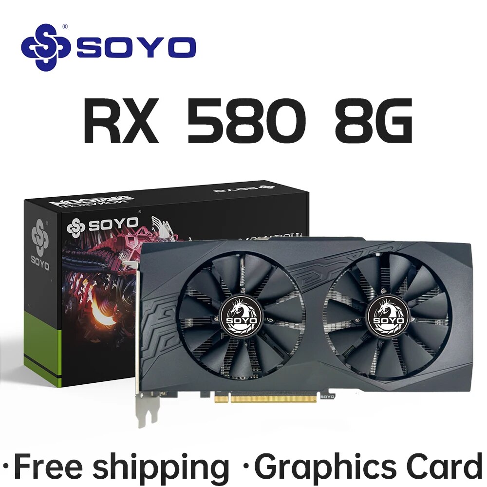 SOYO AMD Radeon RX580 8GB Graf - Rx 580 8Gb 2048Sp Gpu recensie en prijs