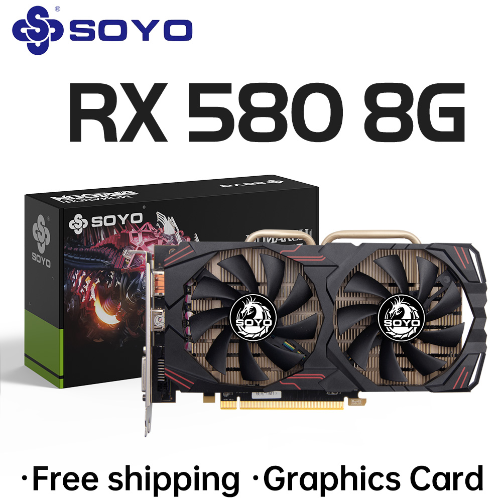 SOYO AMD Radeon RX580 8GB Graf - Rx 580 8Gb 2048Sp Gpu recensie en prijs