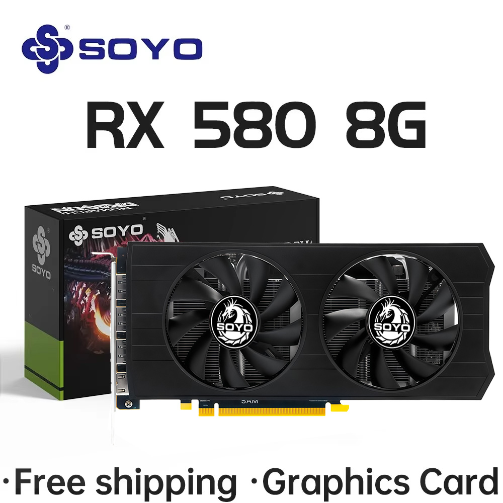 SOYO AMD Radeon RX580 8GB Graf - Rx 580 8Gb 2048Sp Gpu recensie en prijs